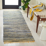 Safavieh Rag Rug 2'-3" x 10'-0" Rug in Yellow / Multi