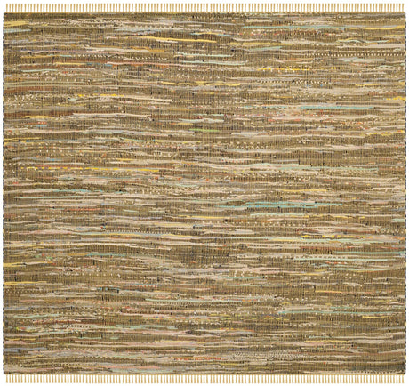 Safavieh Rag Rug 6'-0" x 6'-0" Rug in Yellow / Multi