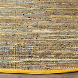Safavieh Rag Rug 6'-0" x 6'-0" Rug in Yellow / Multi