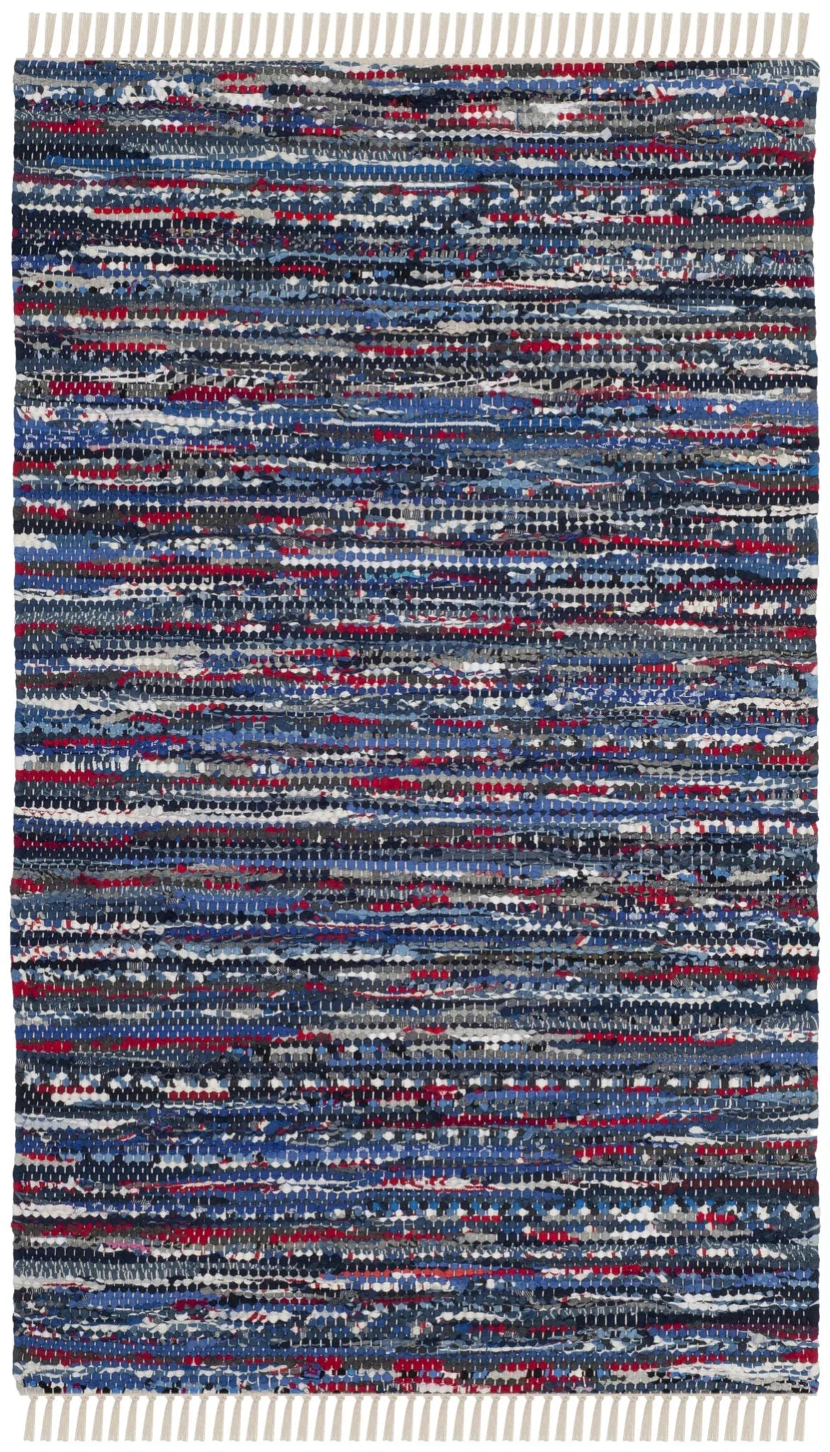 Safavieh Rag Rug 2'-0" x 3'-0" Rug in Blue / Multi