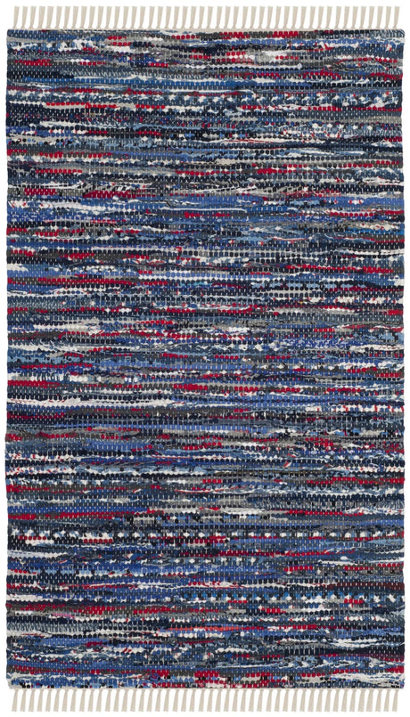 Safavieh Rag Rug 2'-0" x 3'-0" Rug in Blue / Multi