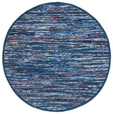 Safavieh Rag Rug 6'-0" x 6'-0" Rug in Blue / Multi