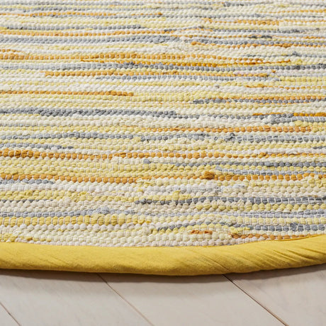 Safavieh Rag Rug 6'-0" x 6'-0" Rug in Gold / Multi