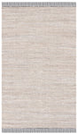 Safavieh Rag Rug 4'-0" x 6'-0" Rug in Ivory / Black