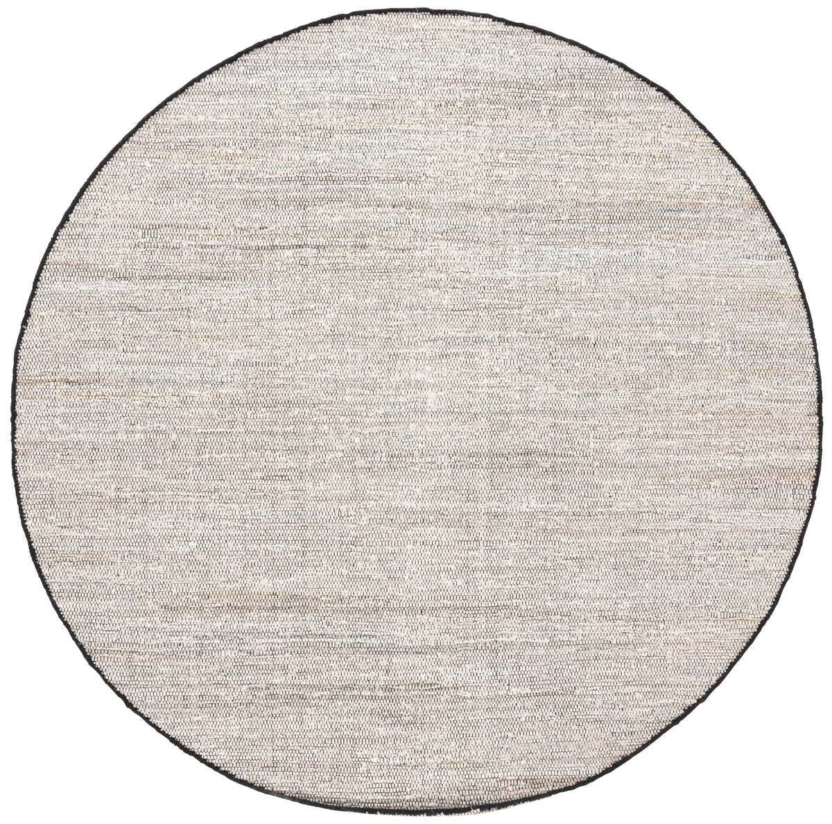 Safavieh Rag Rug 6'-0" x 6'-0" Rug in Ivory / Black