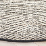 Safavieh Rag Rug 6'-0" x 6'-0" Rug in Ivory / Black