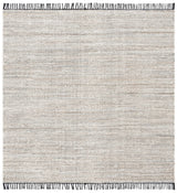 Safavieh Rag Rug 6'-0" x 6'-0" Rug in Ivory / Black