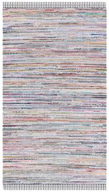 Safavieh Rag Rug 4'-0" x 6'-0" Rug in Black / Pink