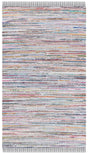 Safavieh Rag Rug 4'-0" x 6'-0" Rug in Black / Pink