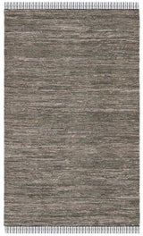 Safavieh Rag Rug 4'-0" x 6'-0" Rug in Dark Green / Black