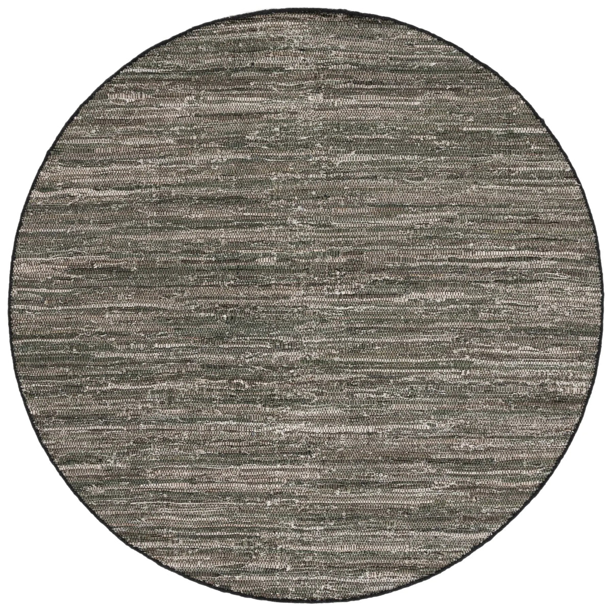 Safavieh Rag Rug 6'-0" x 6'-0" Rug in Dark Green / Black