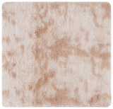 Safavieh Rainbow Shag 4'-0" x 4'-0" Rug in Light Beige