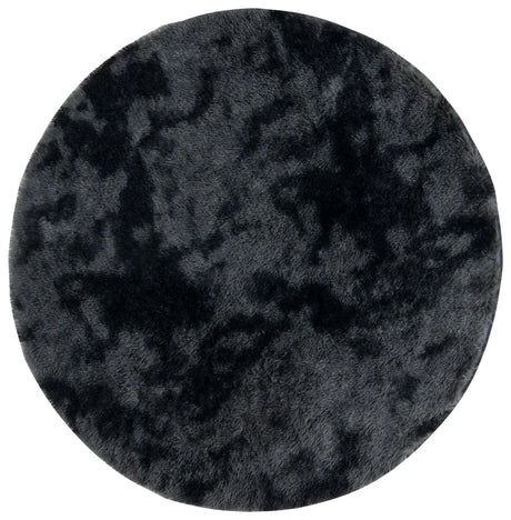 Safavieh Rainbow Shag 4'-0" x 4'-0" Rug in Dark Grey