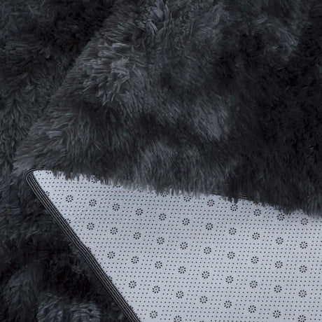 Safavieh Rainbow Shag 4'-0" x 6'-0" Rug in Dark Grey