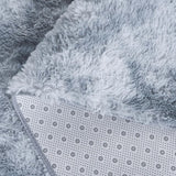 Safavieh Rainbow Shag 4'-0" x 6'-0" Rug in Light Grey