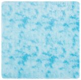 Safavieh Rainbow Shag 4'-0" x 4'-0" Rug in Aqua