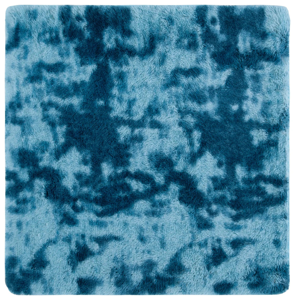 Safavieh Rainbow Shag 4'-0" x 4'-0" Rug in Blue