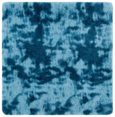 Safavieh Rainbow Shag 4'-0" x 4'-0" Rug in Blue