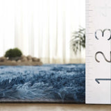 Safavieh Rainbow Shag 4'-0" x 6'-0" Rug in Blue