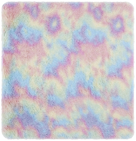 Safavieh Rainbow Shag 4'-0" x 4'-0" Rug in Rainbow