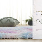 Safavieh Rainbow Shag 4'-0" x 6'-0" Rug in Rainbow