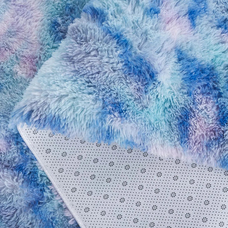 Safavieh Rainbow Shag 4'-0" x 6'-0" Rug in Rainbow / Multi