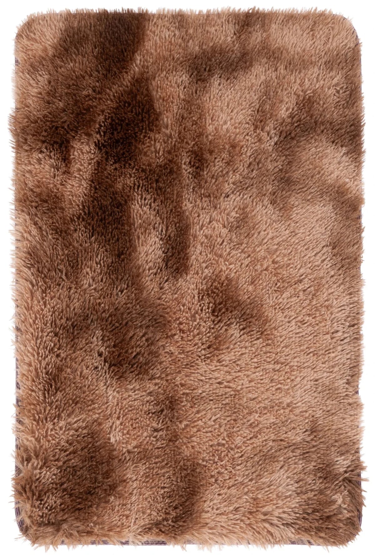 Safavieh Rainbow Shag 2'-0" x 3'-0" Rug in Brown