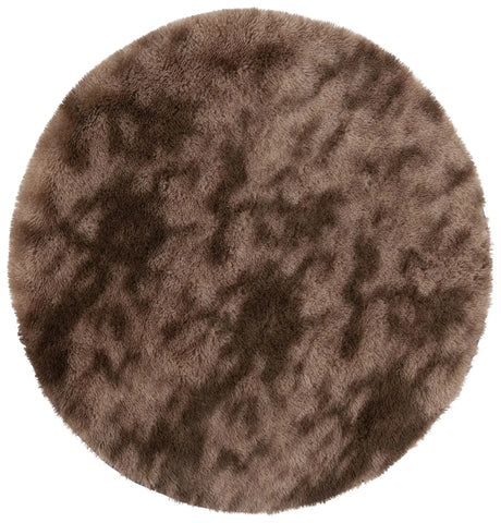 Safavieh Rainbow Shag 4'-0" x 4'-0" Rug in Brown