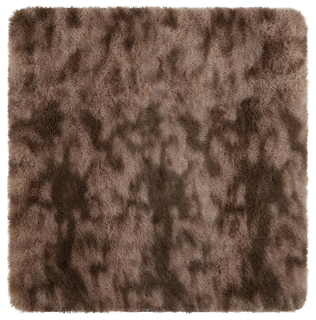 Safavieh Rainbow Shag 4'-0" x 4'-0" Rug in Brown