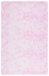 Safavieh Rainbow Shag 4'-0" x 6'-0" Rug in Pink