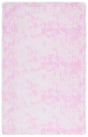 Safavieh Rainbow Shag 4'-0" x 6'-0" Rug in Pink