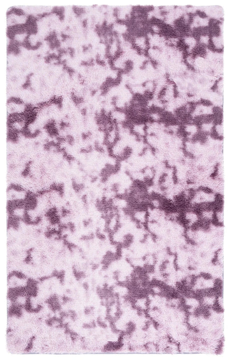 Safavieh Rainbow Shag 4'-0" x 6'-0" Rug in Purple