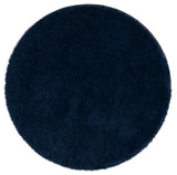 Safavieh Rainbow Shag 4'-0" x 4'-0" Rug in Navy