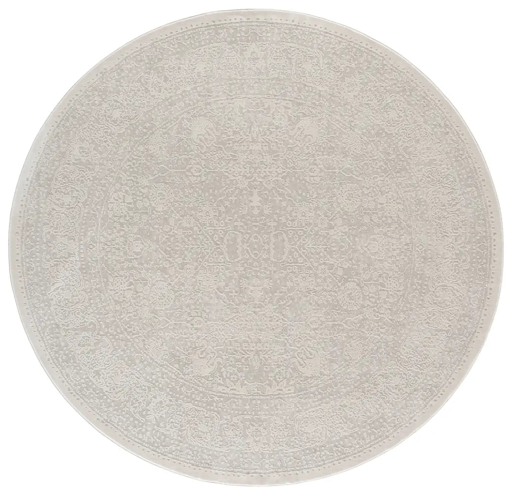 Safavieh Reflection 6'-7" x 6'-7" Rug in White / Ivory