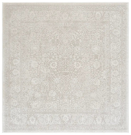 Safavieh Reflection 6'-7" x 6'-7" Rug in White / Ivory