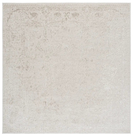 Safavieh Reflection 6'-7" x 6'-7" Rug in Ivory / White