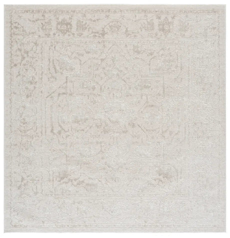 Safavieh Reflection 6'-7" x 6'-7" Rug in Ivory / White