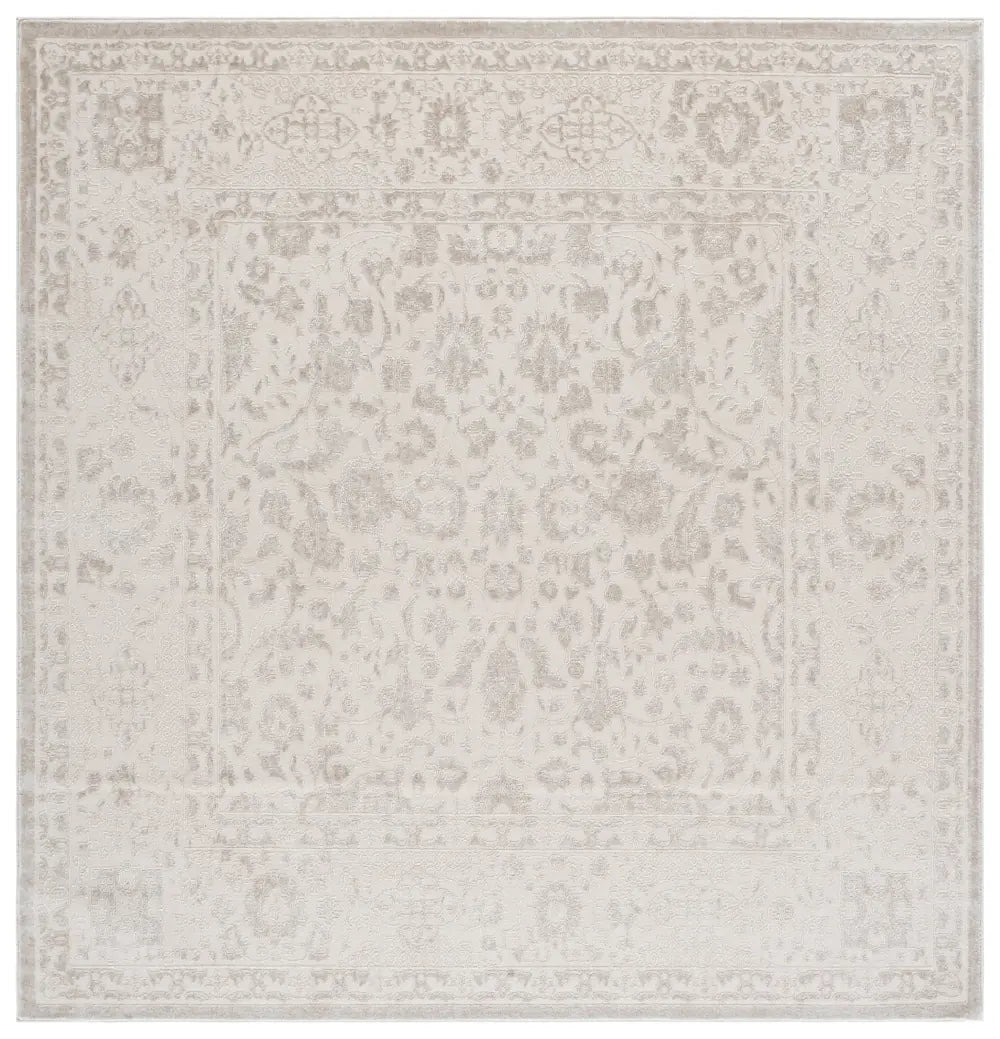 Safavieh Reflection 6'-7" x 6'-7" Rug in Ivory / White