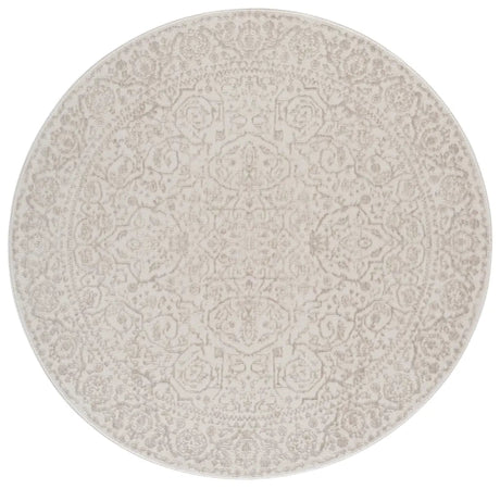 Safavieh Reflection 6'-7" x 6'-7" Rug in Ivory / White