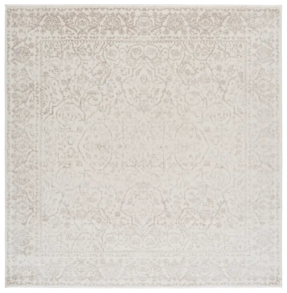 Safavieh Reflection 6'-7" x 6'-7" Rug in Ivory / White