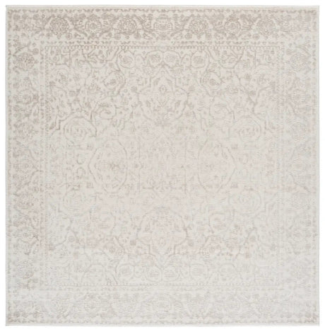 Safavieh Reflection 6'-7" x 6'-7" Rug in Ivory / White