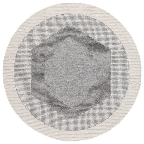 Safavieh Renewal 6'-0" x 6'-0" Rug in Dark Grey / Ivory