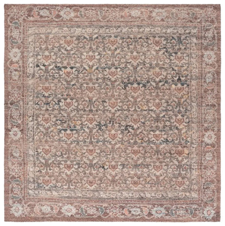 Safavieh Restoration Vintage 6'-0" x 6'-0" Rug in Brown / Ivory