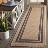 Safavieh Retreat 2'-2" x 8'-0" Rug in Natural / Black