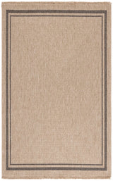 Safavieh Retreat 4'-0" x 6'-0" Rug in Natural / Black