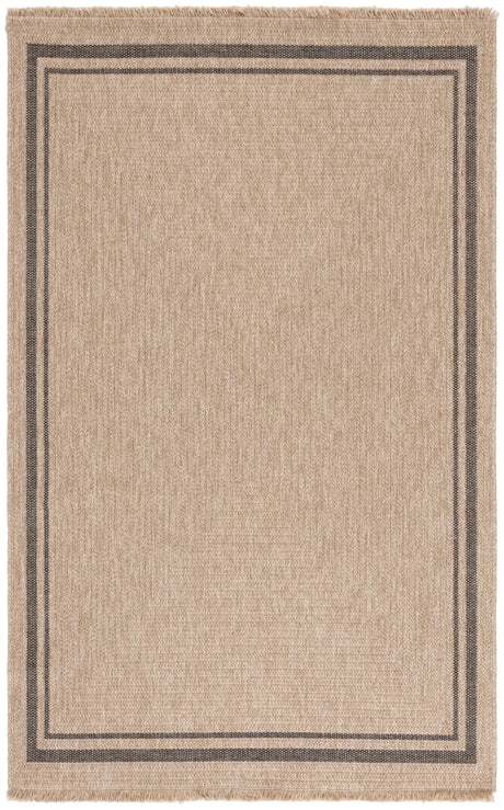 Safavieh Retreat 4'-0" x 6'-0" Rug in Natural / Black