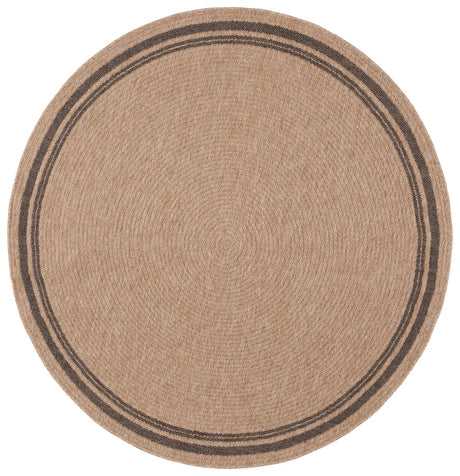 Safavieh Retreat 6'-7" x 6'-7" Rug in Natural / Black