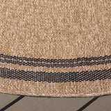 Safavieh Retreat 6'-7" x 6'-7" Rug in Natural / Black
