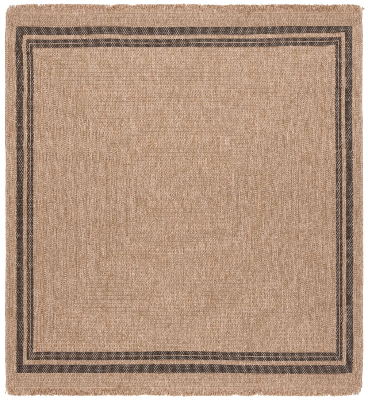 Safavieh Retreat 6'-7" x 6'-7" Rug in Natural / Black
