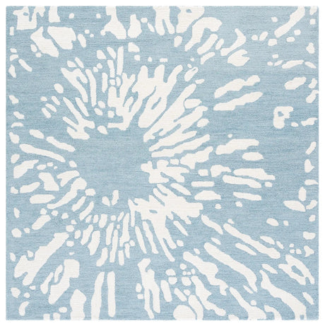 Safavieh Rodeo Drive 6'-0" x 6'-0" Rug in Ivory / Blue